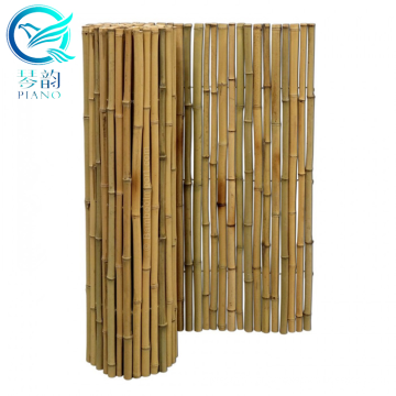 Painéis de vedação de tonalidade de alta qualidade Qinge de cor natural cerca de bambu Treliça para decoração de jardins